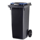 contenedor de residuos de plástico reciclado / de PEHD / para material plástico / para papel