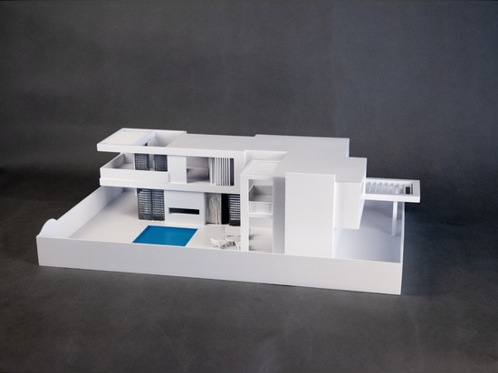 Impresión en 3D del modelo de edificio villa