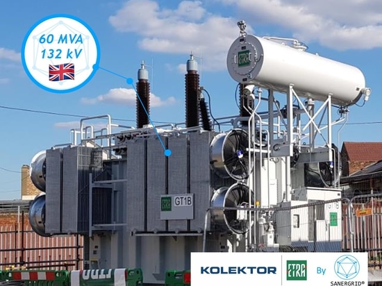 Transformador de potencia de aceite 60 MVA 132 KV Reino Unido Kolektor ETRA by SANERGRID