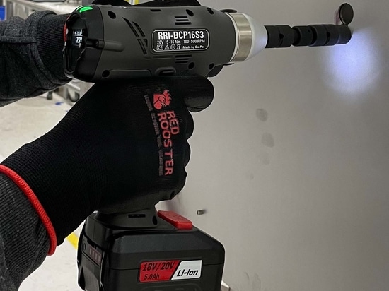 RED ROOSTER: Destornillador tipo pistola con transductor y llave angular
