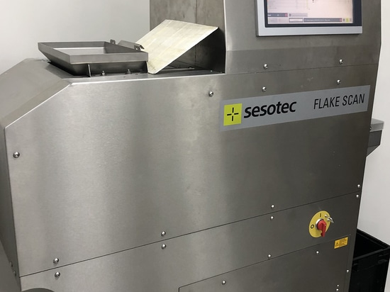 Sistema de análisis de materiales FLAKE SCAN de Sesotec para análisis de calidad en cuestión de minutos