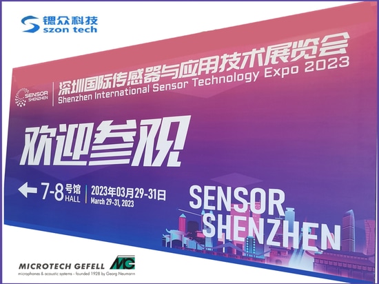 Sensores acústicos y tecnología - Microtech Gefell en la Exposición Internacional de Tecnología de Sensores de Shenzhen 2023