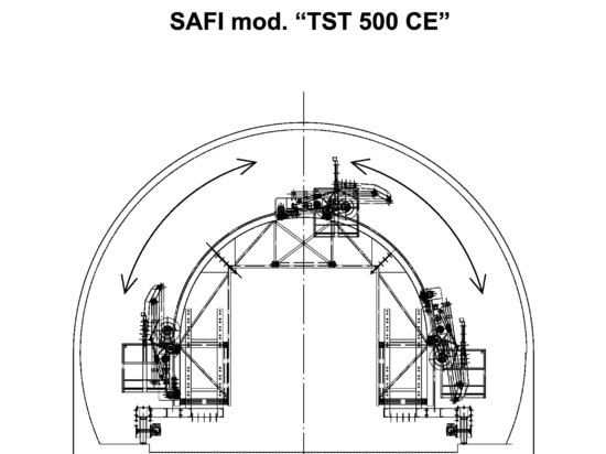 Tuneladora TST 500 - vista técnica