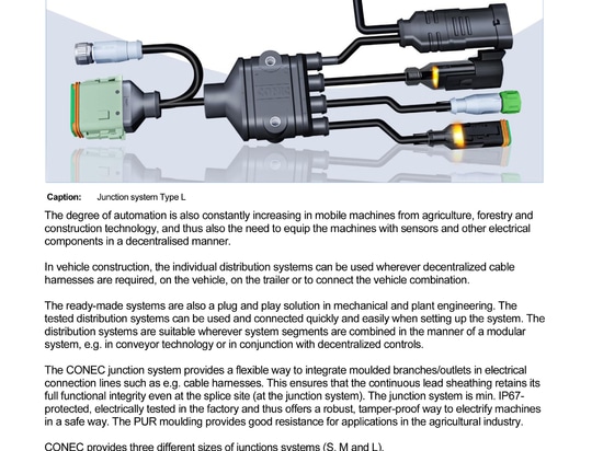 CONEC Sistema de empalme tipo S, M, L