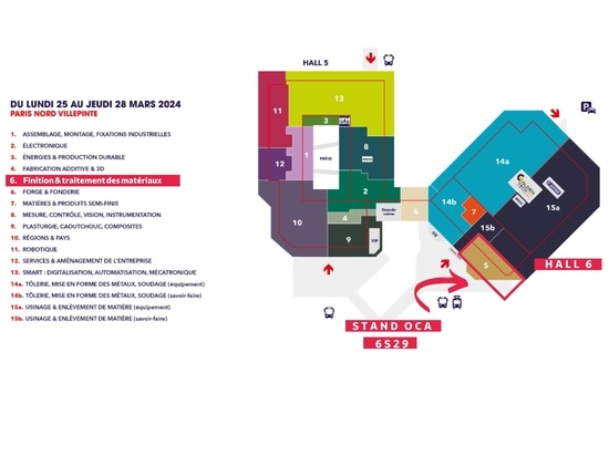 ¿Dónde puede encontrar el stand de OCA en Global Industrie de París?