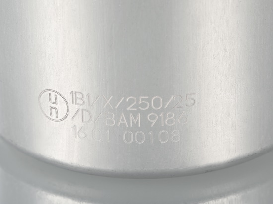 Botella de transporte aluminio UN (Bürkle GmbH)