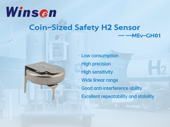 Detector de fugas de hidrógeno: Sensor de H2 de seguridad de tamaño moneda | Winsen