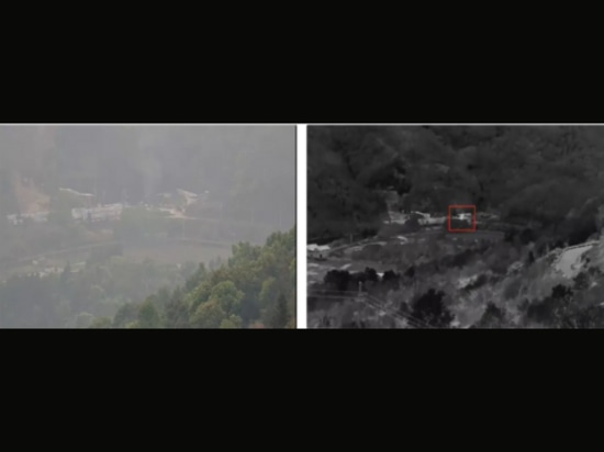 Cámara térmica para la detección de incendios