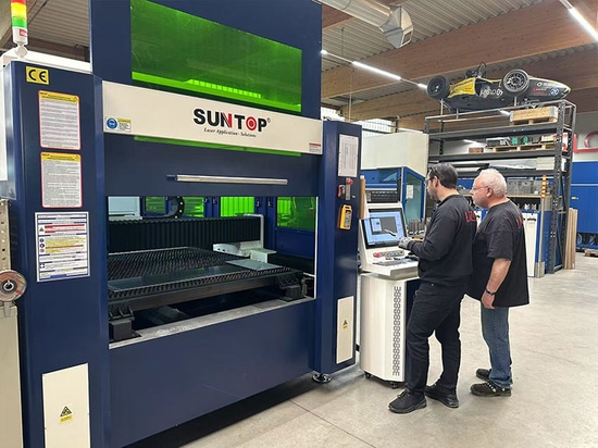 La máquina de corte por láser SUNTOP satisface con éxito las necesidades de los clientes alemanes de procesamiento de chapa metálica
