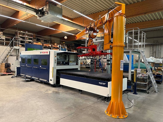 La máquina de corte por láser SUNTOP satisface con éxito las necesidades de los clientes alemanes de procesamiento de chapa metálica