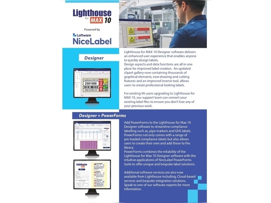 PowerForms (combinado con el software LFM v10) y soluciones personalizadas adicionales de NiceLabel/Loftware