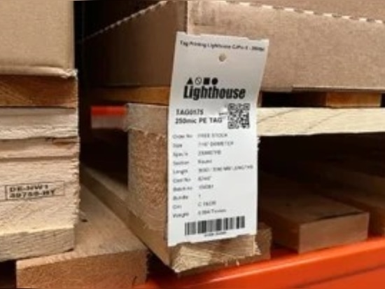 TAG0175 - Etiqueta blanca imprimible (PE) de 75 mm x 152 mm (no incluye grapa)