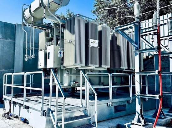Fardo SANERGRID TRT H MODULO con manta ignífuga EXTICOV, barandillas y escalera
