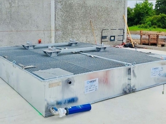 Instalación por SONEC del tanque modular ERT MODULO 2 de Sanergrid y filtros SPI para SNCF