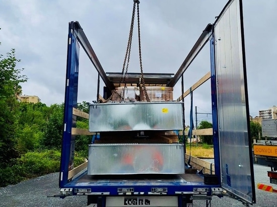 Carga del tanque modular ERT MODULO de Sanergrid