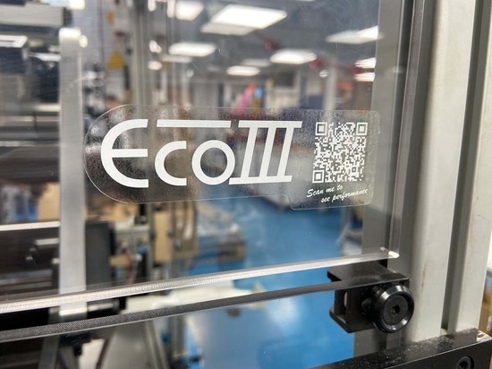 QR / Código de barras (Imagen 3) Código QR en poliéster transparente removible de baja adherencia (CPMSP20) - Impresión especial en cinta de resina blanca (CPMSR41 para recarga / CPMSR41-RC para ca...