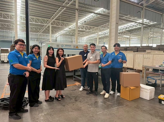 OJI Tailandia potencia la innovación en el envasado con la instalación de la encajadora Aopack BM3000-HD