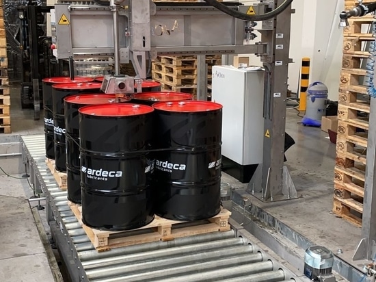 Línea de llenado de bidones e IBC para lubricantes