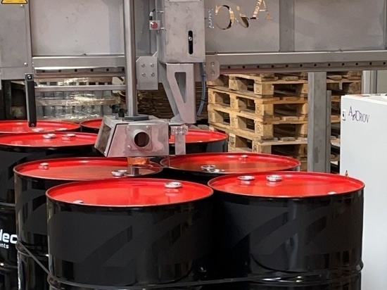Línea de llenado de bidones e IBC para lubricantes