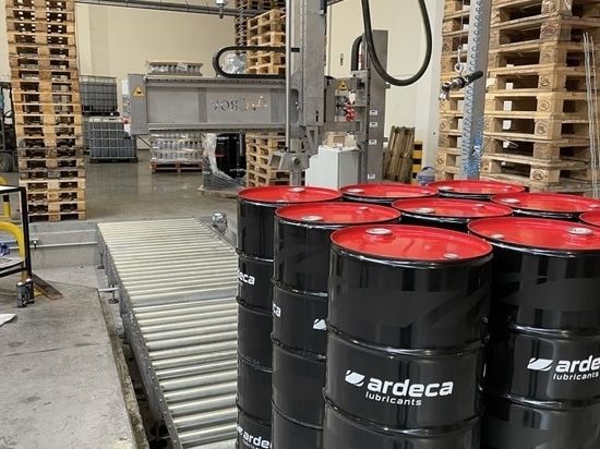 Línea de llenado de bidones e IBC para lubricantes