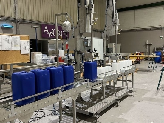 Sistema semiautomático para llenado de bidones