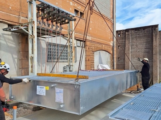 Instalación rápida del sistema de retención ERT MODULO de Sanergrid en un transformador eléctrico