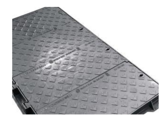 TELE D400 – Tapa de Alcantarilla Modular de Fundición Dúctil para Aplicaciones Pesadas