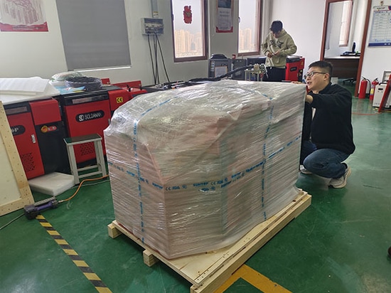SUNTOP envía 2 soldadoras láser 4 en 1 de 3000 W tras superar con éxito las pruebas