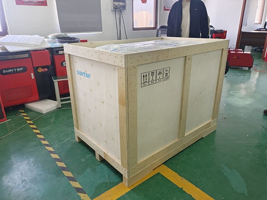 SUNTOP envía 2 soldadoras láser 4 en 1 de 3000 W tras superar con éxito las pruebas