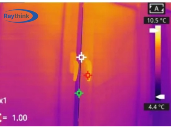 Imágenes térmicas para pruebas de estanqueidad al aire