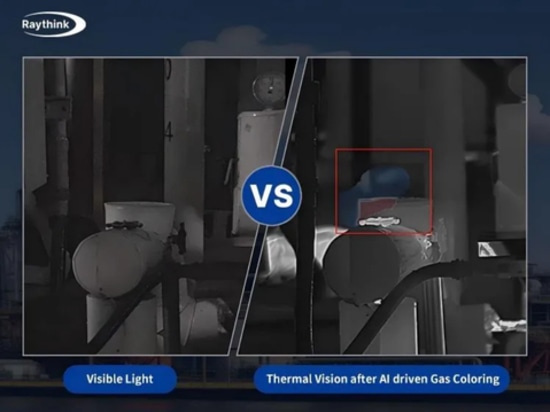 Detección de fugas de gas: Luz visible frente a visión térmica tras la coloración del gas impulsada por IA