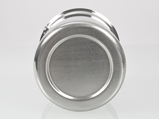Vaso de laboratorio de acero inoxidable en forma clásica