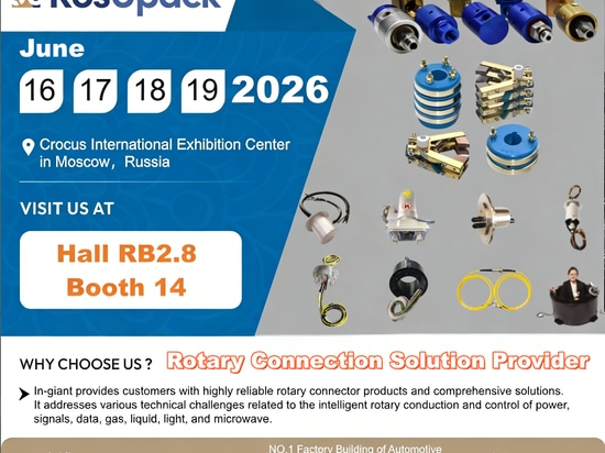 In-giant Technology presentará sus innovadores productos de anillos colectores en RosUpack & Printech 2026 en Rusia