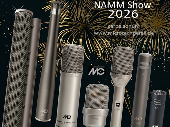 MTG en el NAMM Show 2026 con una amplia gama de micrófonos y sistemas acústicos de alta gama probados y completamente nuevos