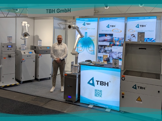 Caglayan Özdil en el stand de TBH en la feria Nortec 2026.