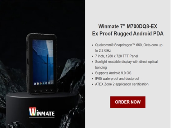 Winmate M700DQ8-EX PDA Android resistente de grado ATEX