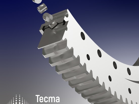 Coronas de orientación de rodillos cruzados disponibles para entrega rápida en Tecma Drive