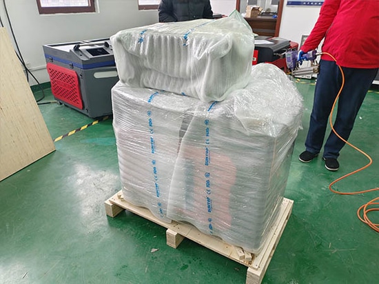SUNTOP envía a España una soldadora láser 5 en 1 de 2 kW totalmente probada