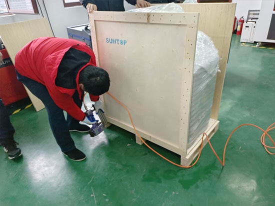 SUNTOP envía a España una soldadora láser 5 en 1 de 2 kW totalmente probada