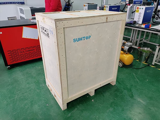 SUNTOP envía a España una soldadora láser 5 en 1 de 2 kW totalmente probada