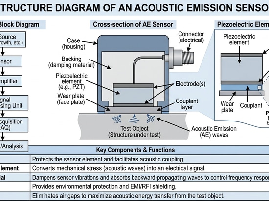Diagrama de la estructura del sensor AE