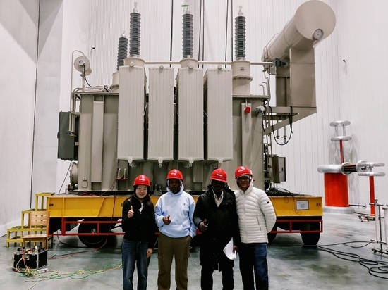 Tianan Transformer exporta a Ruanda: los transformadores de potencia de 110 kV superan la prueba de aceptación en fábrica de EDCL/EUCL, Gri de apoyo