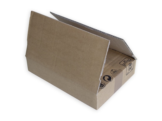 Caja americana (Fefco 0201) tras su reducción mediante el Cubilette
