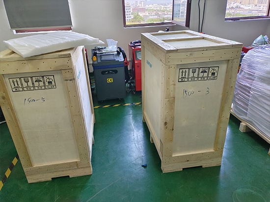 Exportación exitosa de 14 máquinas de soldadura láser portátiles personalizadas a España