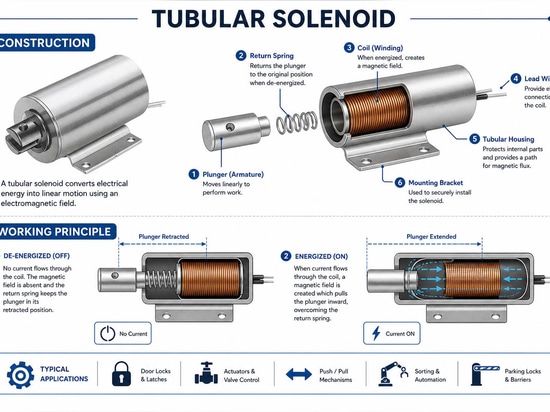 Guía completa sobre las características y aplicaciones de los solenoides tubulares a medida