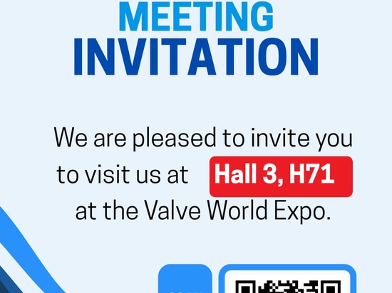 Valve World Expo 2026: válvulas de control de presión en el pabellón 3, stand H71
