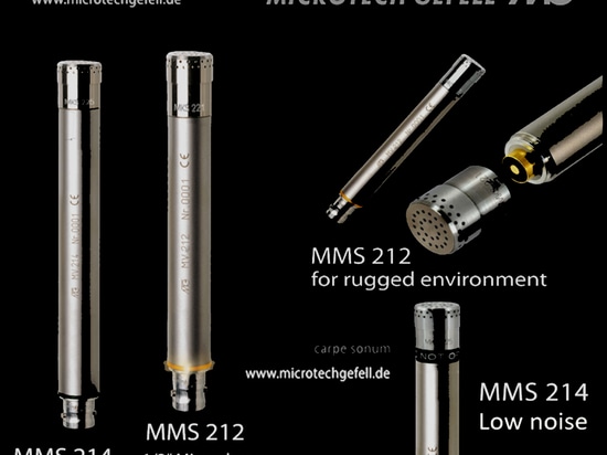 Micrófonos de medición innovadores para condiciones de funcionamiento extremas: MMS 214 1/2" y MMS 212 1/2"