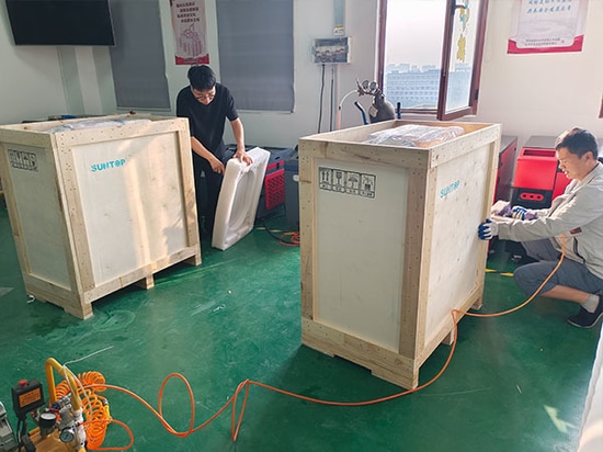 Envío a Italia de soldadoras láser 4 en 1 de alta estabilidad de 2000 W de SUNTOP