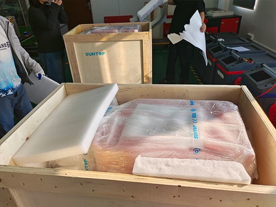 Envío a Italia de soldadoras láser 4 en 1 de alta estabilidad de 2000 W de SUNTOP