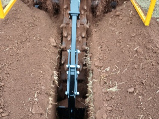 Excavación con una cadena de balas